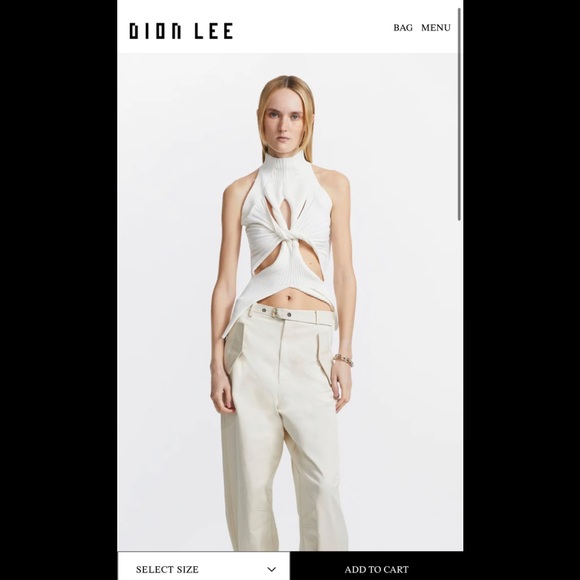 Dion Lee Tops - Dion Lee MUSCULAR TWIST TANK